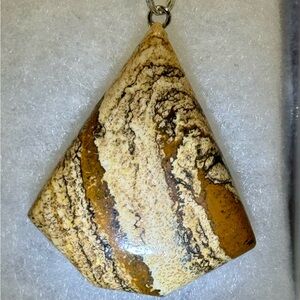 60 carats of beautiful perfect Picture Jasper Stone Pendant.